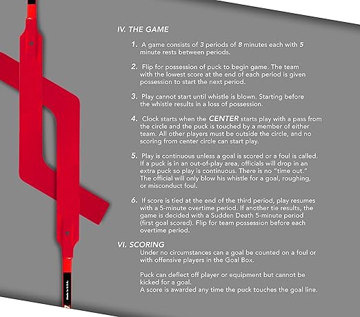 Cosom Senior Hockey Sticks for Floor Hockey and Street Hockey, 47" Standard Shaft, 20 Pieces Set with 12 Plastic Sticks, 2 Goalie Sticks, 3 Pucks and 3 Balls-StrideForce Fitness