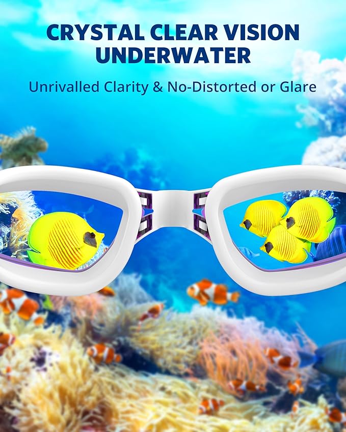 Aegend Swim Goggles, Swimming Goggles No Leaking Full Protection Adult Men Women Youth-StrideForce Fitness