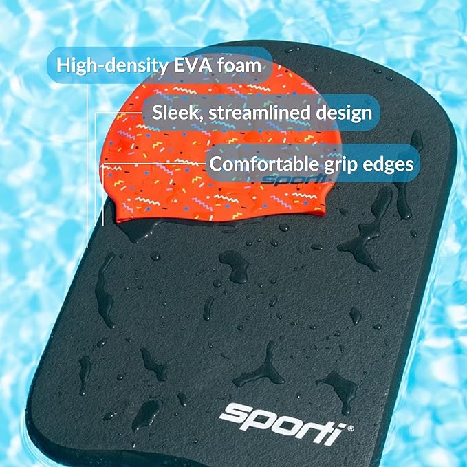 Sporti Adult Kickboard for Swim Training - Swimming Kickboard for Men Women, Water Board for Adult, Swimming Training Aid-StrideForce Fitness