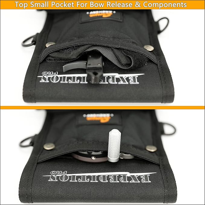 SUNYA X510 Field & Competition Hip Arrow Quiver | 3-Slot Noise-Free Archery Quiver with Sturdy Storage System (42x18cm)-StrideForce Fitness