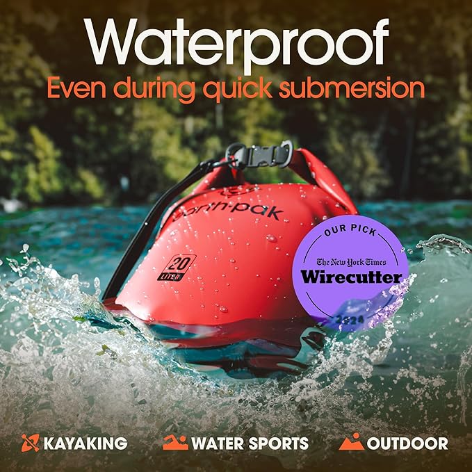 Earth Pak Waterproof Dry Bag - Roll Top Waterproof Backpack Sack Keeps Gear Dry for Kayak with Waterproof Phone Case-StrideForce Fitness