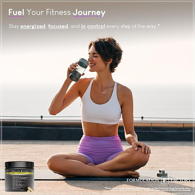 Melt Mode 10-in-1 Wellness Supplement with Green Tea Extract, L-Carnitine, CLA, Glucomannan, Apple Cider Vinegar & More, Supports Metabolism & Energy (2 Month Supply, 120 Capsules)-StrideForce Fitness