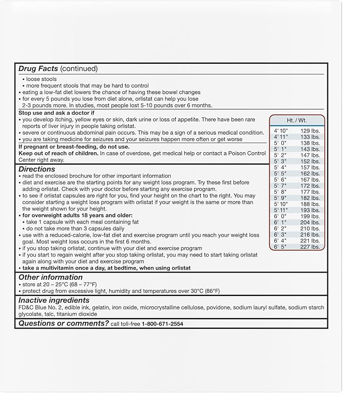 alli Diet Weight Loss Supplement Pills, Orlistat 60mg Capsules Starter Pack, Non prescription weight loss aid, 60 count(Pack of 1)-StrideForce Fitness