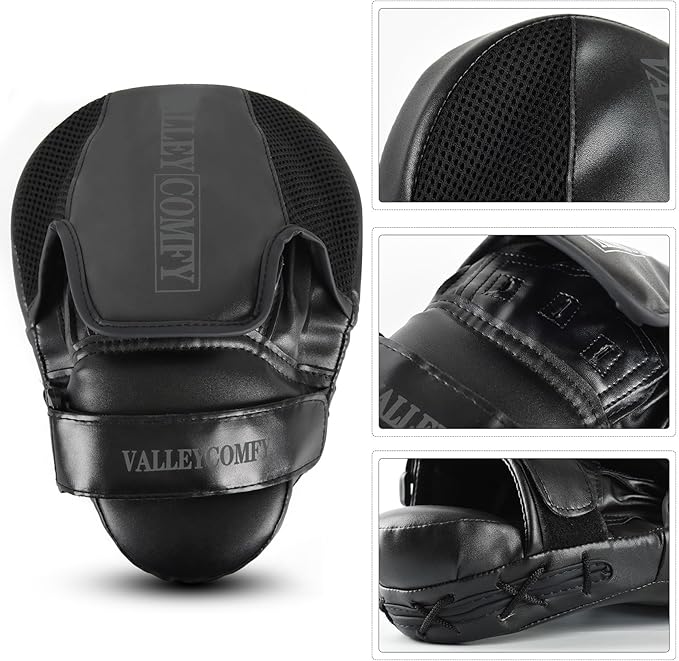 Valleycomfy Boxing Punching Mitts,Boxing Pads Mitts for Men,Ideal for Boxing Training,Kickboxing,Martial Arts-StrideForce Fitness