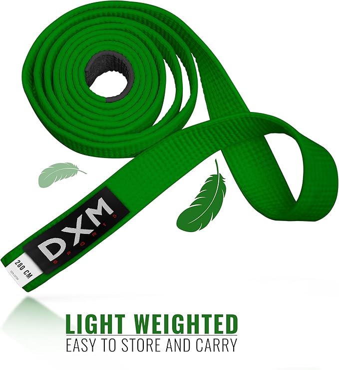DXM SPORTS BJJ Jiu Jitsu Belt - Taekwondo Karate Belt - Martial Arts Uniform Ranking Judo Belt Double Stitched for Kids Adult-StrideForce Fitness