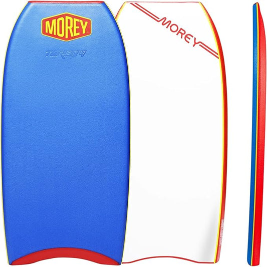 MOREY® Bodyboard Turbo 4 Classic. The Original Body Boards for Beach; Dual Stringer, PE Core, & HDPE for Slick Bottom (2025 Model)-StrideForce Fitness