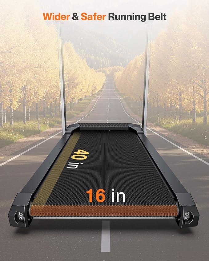 Folding Treadmill with Incline, 3.0 HP Quiet Treadmills for Home, 350 lbs Weight Capacity & 7.6 MPH, Incline Treadmill with Pulse Sensor and Bluetooth Speaker, Wide Belt, App, LED Display-StrideForce Fitness