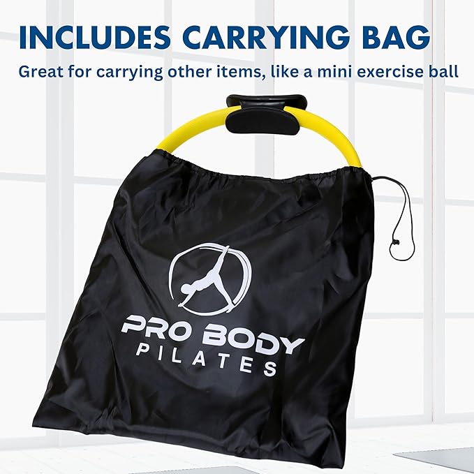 ProBody Pilates Fitness Circle – 14 Inch Pilates Ring for Focusing on Toning Inner Thighs, Arms, and Core-StrideForce Fitness