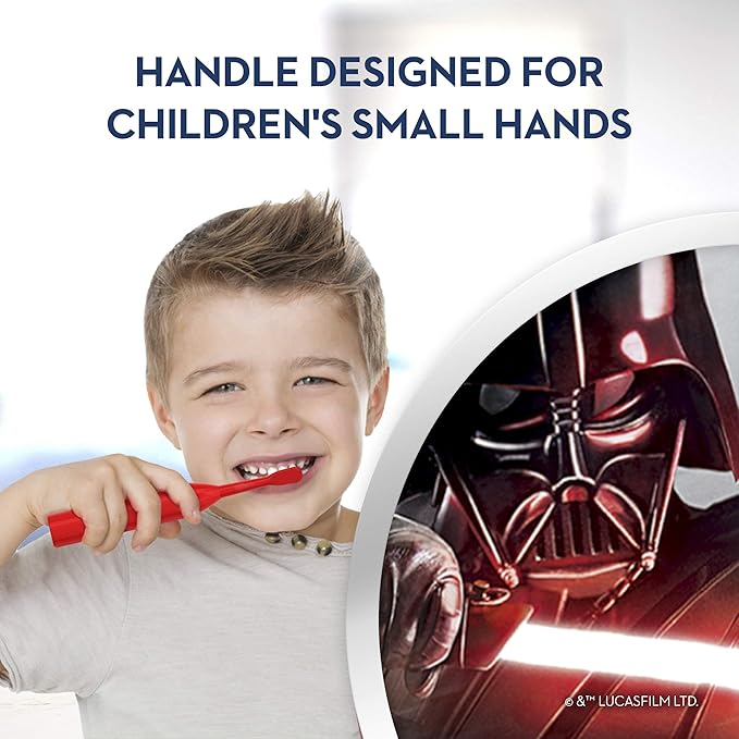 Oral-B Kids Battery Power Electric Toothbrush Featuring Disney's Star Wars for Children and Toddlers age 3+, Soft (Characters May Vary), Multi