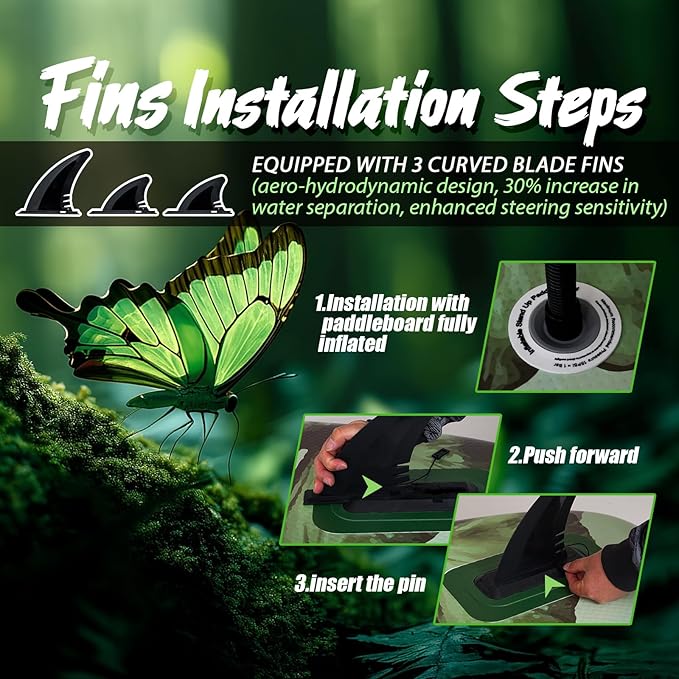 10’6/11’6 Inflatable Stand Up Paddle Board with Premium Paddleboards Accessories, Wide Stable Designed SUP Paddleboard for Adults & Youth.-StrideForce Fitness