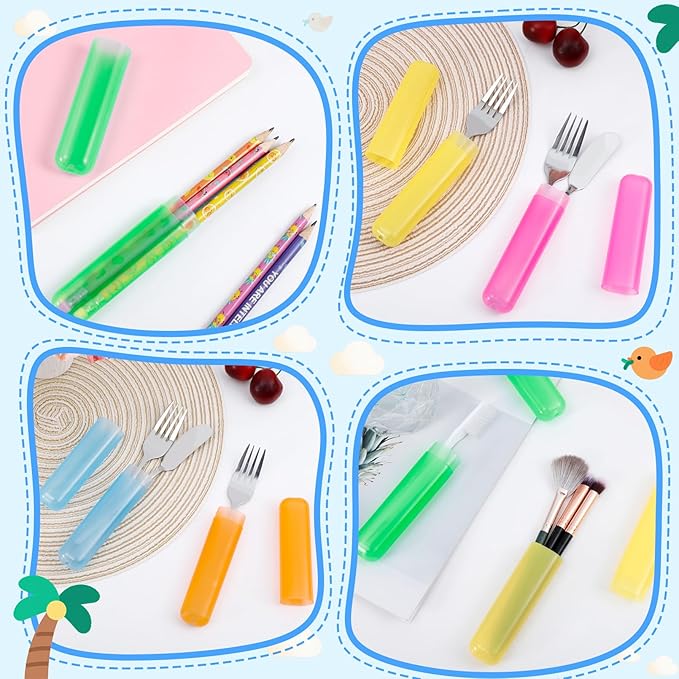 28 PCS Travel Toothbrush Case, 7 Colors Portable Toothbrush Storage Cases, Dust-Proof Toothbrushes Case, Breathable Toothbrushes Travel Containers for Trip Home Camping Daily Use