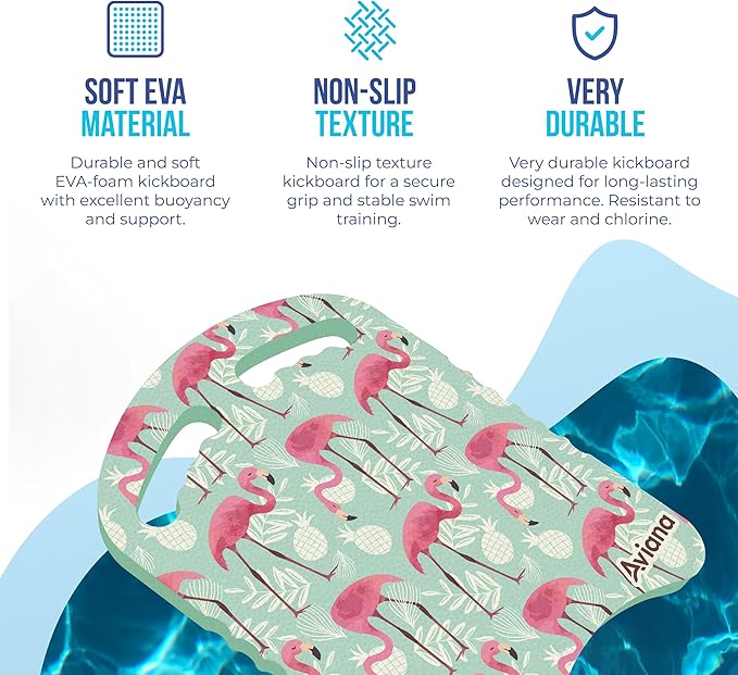 Junior Kickboard Buoy for Youth Children & Toddlers Swimming Aid & Exercise Training Board for Kids to Learn to Swim with Kick Boards in Pool BPA Free-StrideForce Fitness