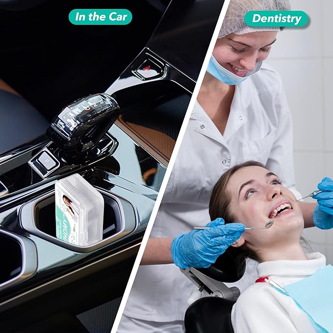 800 Count Floss Picks Dental Tooth Picks Floss Sticks Flossers Strong Toothpicks in Handy Travel Cases for Family Restaurant Bulk Adults Teeth Cleaning