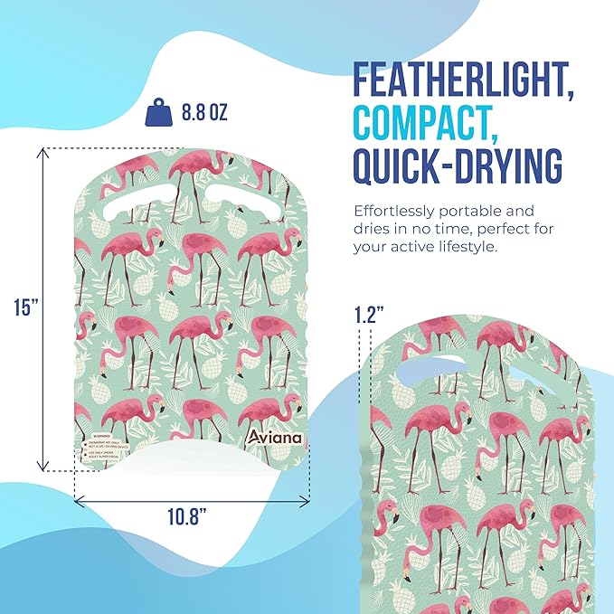 Junior Kickboard Buoy for Youth Children & Toddlers Swimming Aid & Exercise Training Board for Kids to Learn to Swim with Kick Boards in Pool BPA Free-StrideForce Fitness