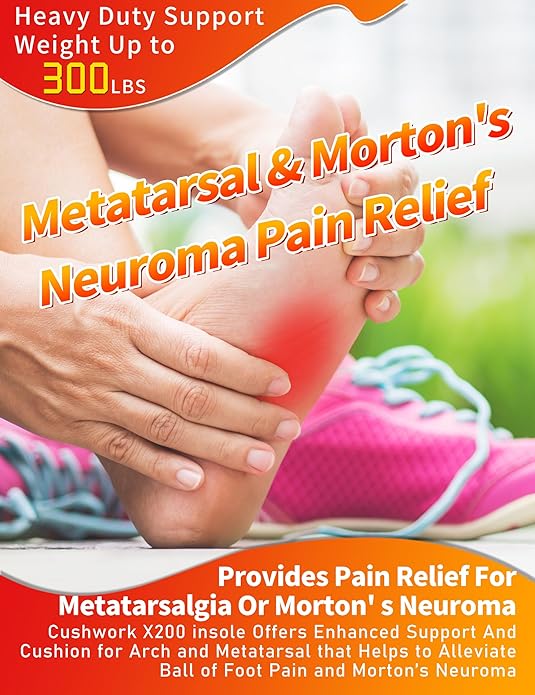 Metatarsalgia Insoles for Ball of Foot Pain,Morton's Neuroma,Arch Supports Insoles,Orthotic Insoles,Men Women Shoe Insert for Metatarsal,Foot Pain Relief-StrideForce Fitness