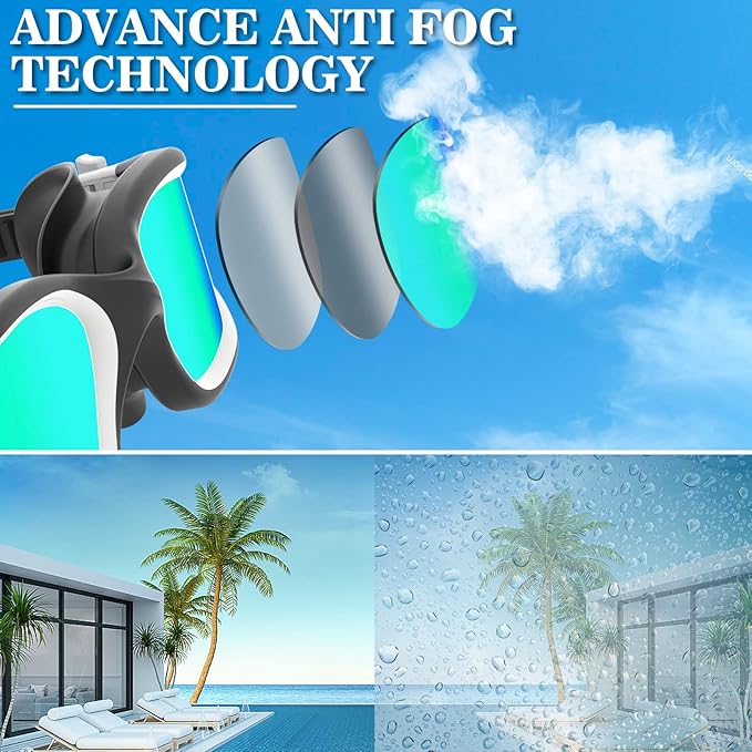 WIN.MAX Polarized Swimming Goggles Swim Pool Goggles Anti Fog Anti UV No Leakage Clear Vision for Men Women Adults Teenagers-StrideForce Fitness