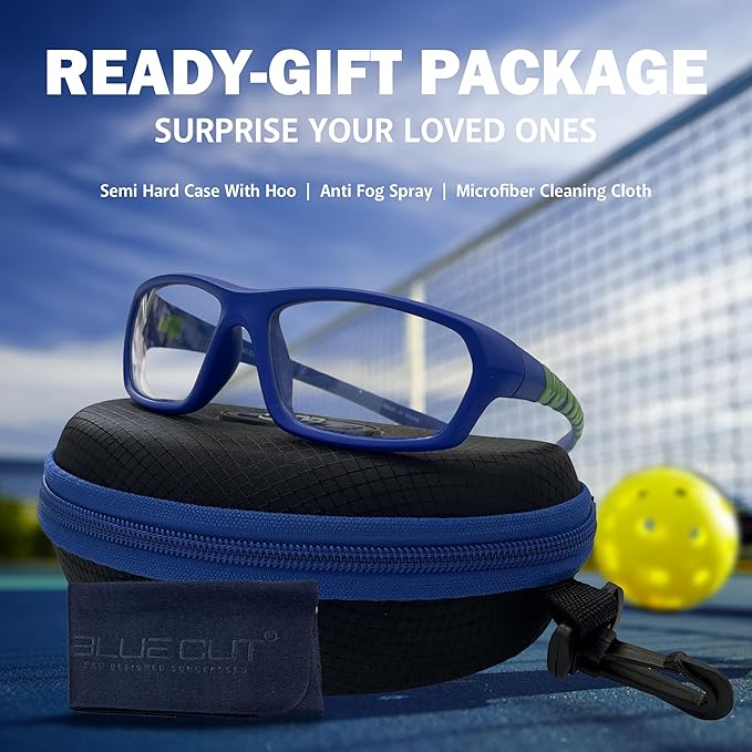 BLUE CUT Sports Protection Goggles, Photochromic Lenses Safety Glasses for Basketball, Pickleball and Outdoor Sports-StrideForce Fitness