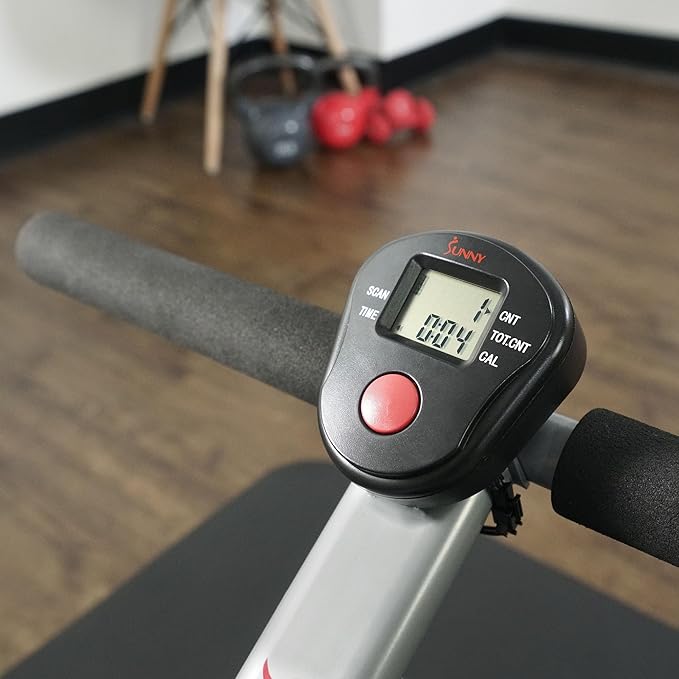 Sunny Health & Fitness Compact Adjustable Rowing Machine with 12 Levels of Resistance for Complete Body Workouts and Optional Free SunnyFit App Enhanced Connectivity-StrideForce Fitness