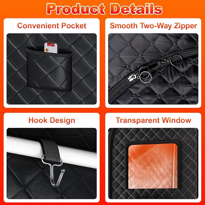 Portable Steam Sauna Box for Home: Full Size Sauna Tent for Personal Spa - Fast Heating Sauna Box with 3L Steamer, Folding Chair, Remote Control, 32" x 32" x 71"-StrideForce Fitness