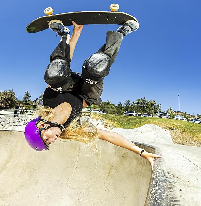 Triple Eight Deep Cover Helmet - Ideal for Skateboarding, Bicycling, BMX, and Roller Skating-StrideForce Fitness