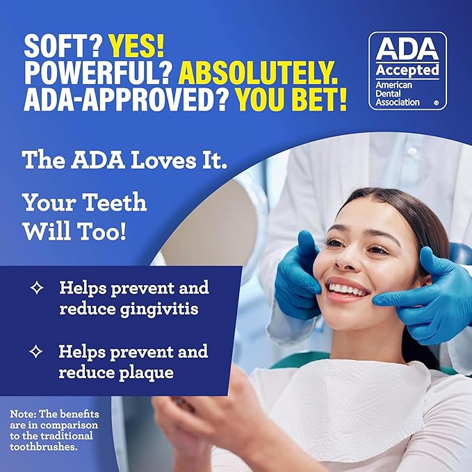 GuruNanda Butter On Gums Toothbrush, ADA Accepted, With 8000+ Ultra Soft Softex Bristles for Sensitive & Receding Gums, Perfect for Whiter Teeth, 1 Ct