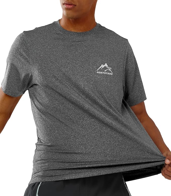NORTHYARD Men's UPF 50+ Sun Protection Shirts Swim SPF UV Quick Dry Short Sleeve T-Shirts for Athletic Fishing Rash Guard-StrideForce Fitness