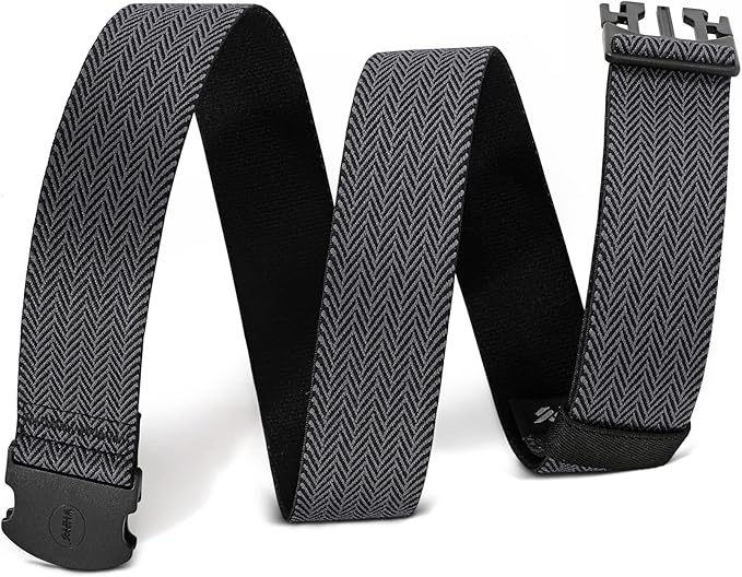 WHIPPY Mens Elastic Stretch Belt Unisex Adventure Web Belt for Women Men with Non-Metal Buckle Adjustable Belts-StrideForce Fitness