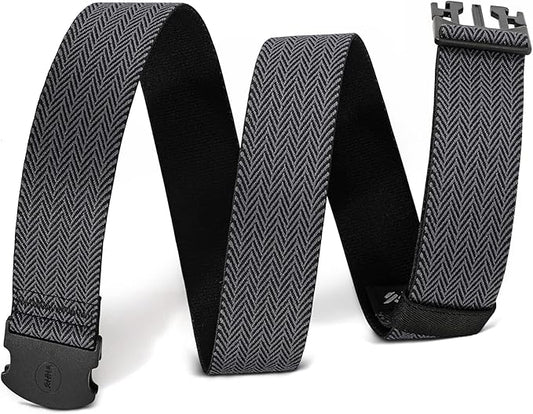 WHIPPY Mens Elastic Stretch Belt Unisex Adventure Web Belt for Women Men with Non-Metal Buckle Adjustable Belts-StrideForce Fitness