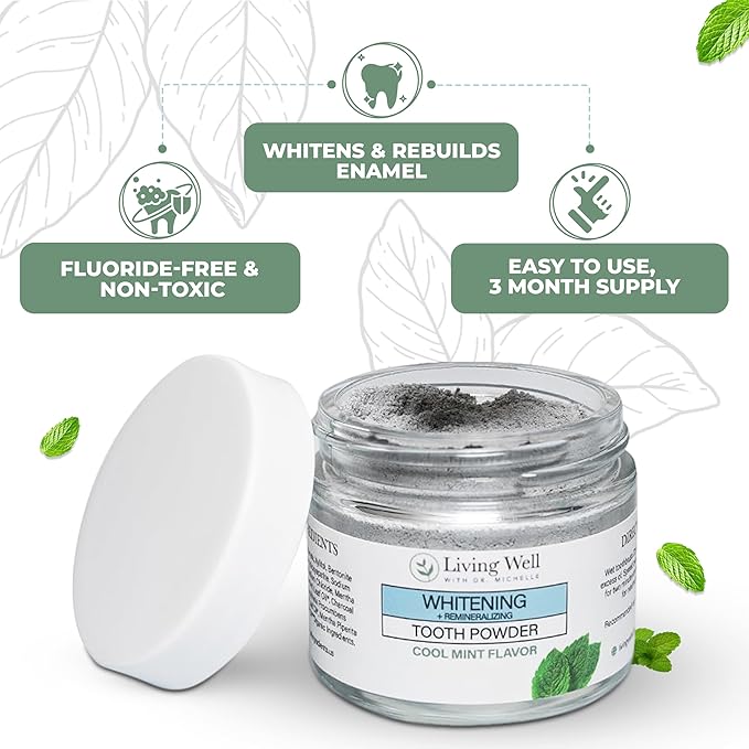 Whitening & Remineralizing + Gum Health Bundle | Hydroxyapatite Tooth Powder & Gum Health Mouthwash