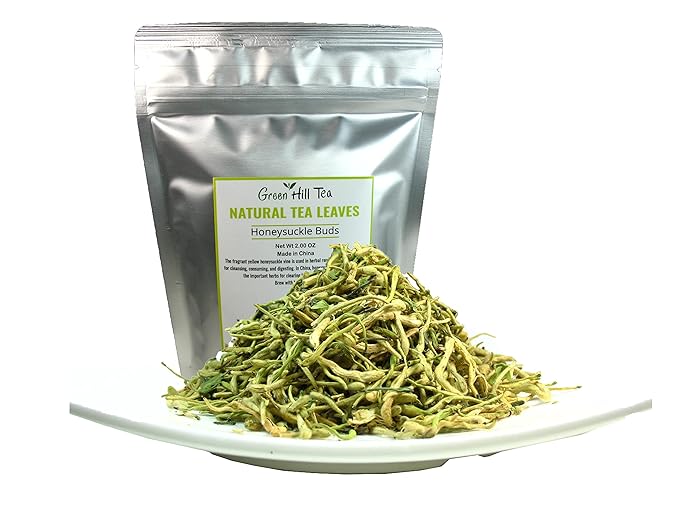 Greenhilltea traditional health herbs, Honey suckle dried herbal tea honeysuckle 2 OZ (56 grams)-StrideForce Fitness