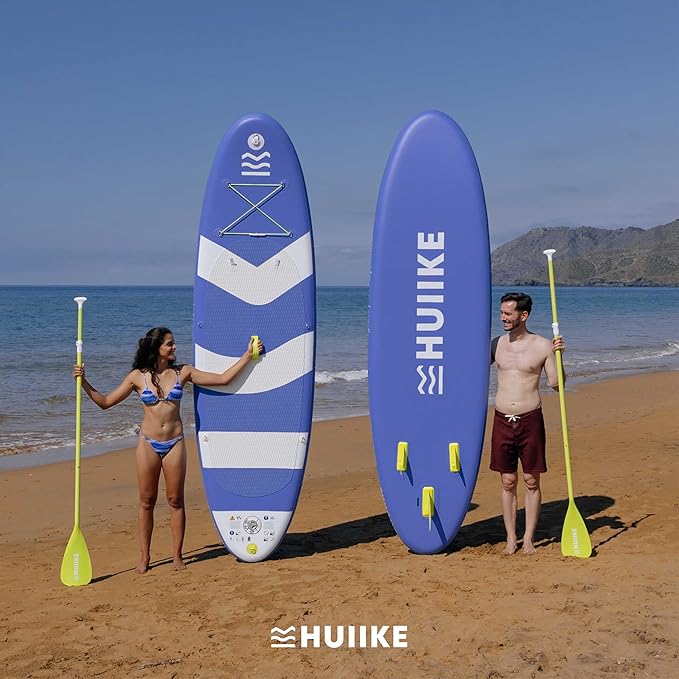 Inflatable Paddle Board for Adults with Accessories Included, Oar, Fins, Pump. Stand Up Paddleboard Great Stability and Resistance. 10’ x 33" x 5.9", Maximum Load 286 lb-StrideForce Fitness
