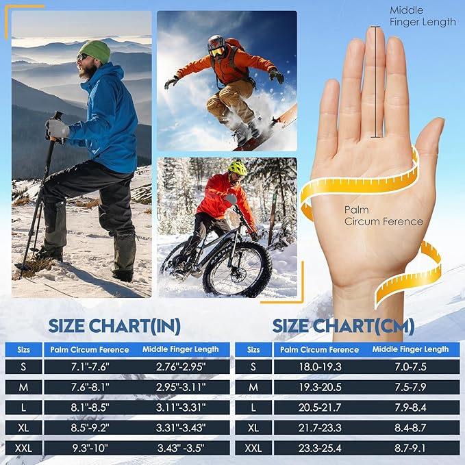 Bruvoalon Winter Gloves for Women & Men, 3M Thermal Insulation, Lycra Fabric, Windproof, Touchscreen, Anti-Slip, Cold Weather-StrideForce Fitness