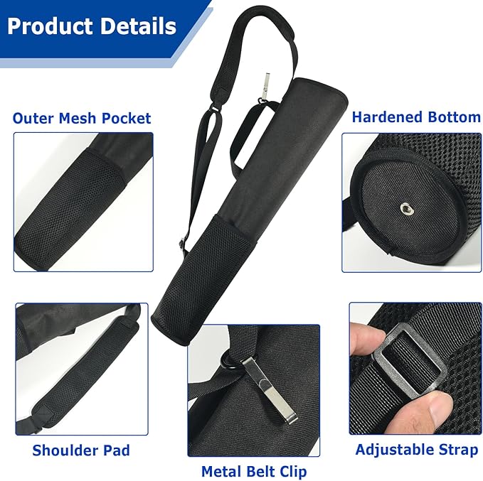 Cosmos Archery Arrow Quiver Holder Adjustable Arrow Backpack Bag Holder Hip Back Quiver for Arrows, Bow Hunting and Target Practicing-StrideForce Fitness