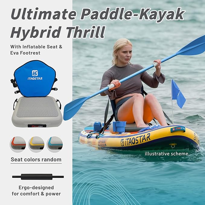 Journey 11'6" / 11'×34" / 11'×35" Extra Wide Paddle Board, One-Stop Premium SUP Board Accessories, Tailored Fins, Stable Inflatable Stand Up Paddle Boards for Youth/Adults of All Skill Levels-StrideForce Fitness