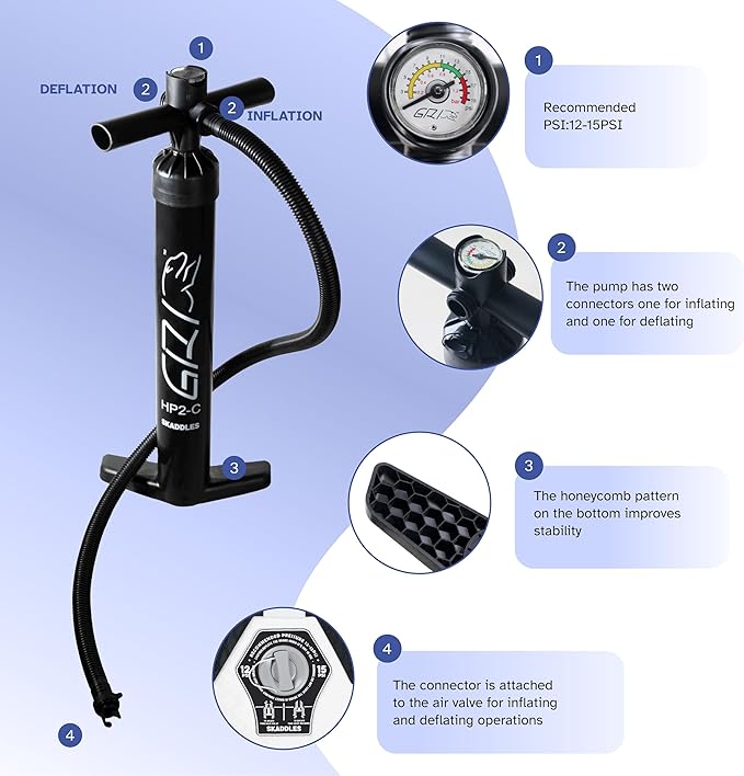 10’6’’ Portable Inflatable Stand Up Paddle Board (SUP) for Adults and Youth with Non-Slip Deck – Complete Accessories Kit, Perfect for Fishing, Yoga, Fitness & Family Fun-StrideForce Fitness