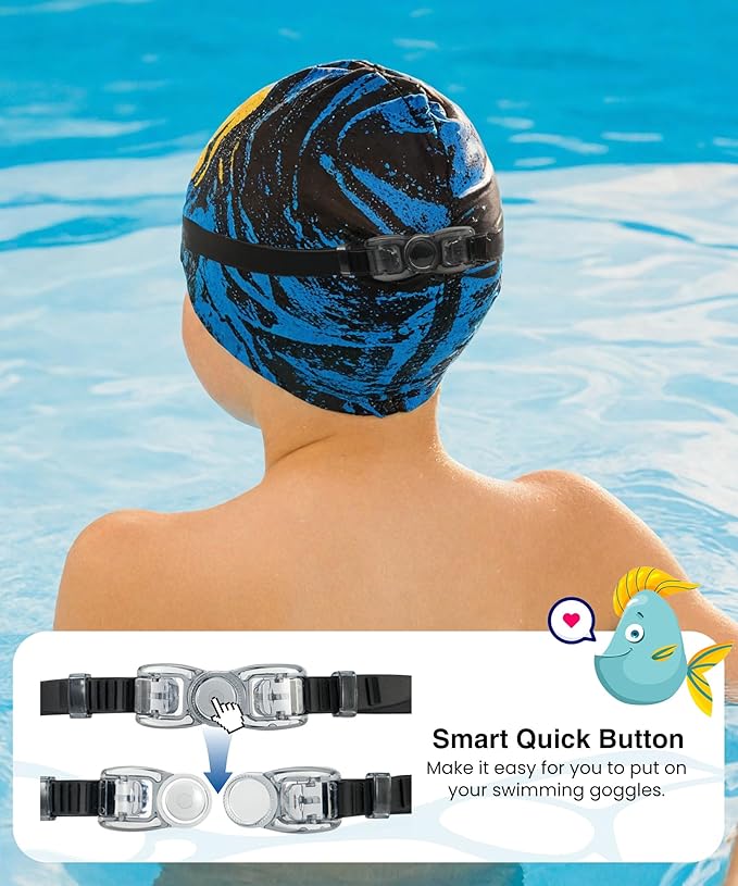 NSSIW Swim Goggles Swimming Kids-Goggles: Anti Fog No Leak with Nose Clip Earplugs for Girls Boys Youth 6-14 3 Pack-StrideForce Fitness