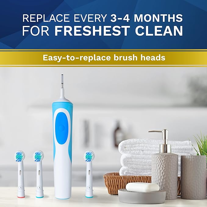 Replacement Toothbrush Heads Compatible with Oral B - 16 Pack Aster Toothbrush Head Compatible with Oral B Braun Professional Electric Brush Heads Refill for 7000/Pro 1000/9600/ 5000/3000/8000