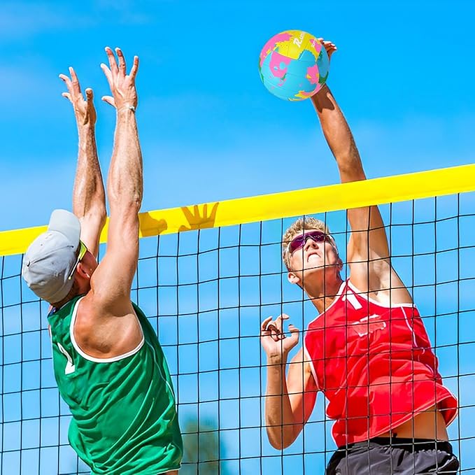 Beach Volleyball Official Size 5 Soft Waterproof Volleyball Sand Sports PU Ball for Indoor, Outdoor, Pool, Gym, Training-StrideForce Fitness