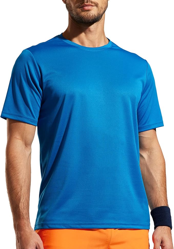 MIER Men's Quick Dry Workout Shirts Moisture Wicking Running Athletic Performance T-Shirts Recycled Polyester Top Tee-StrideForce Fitness