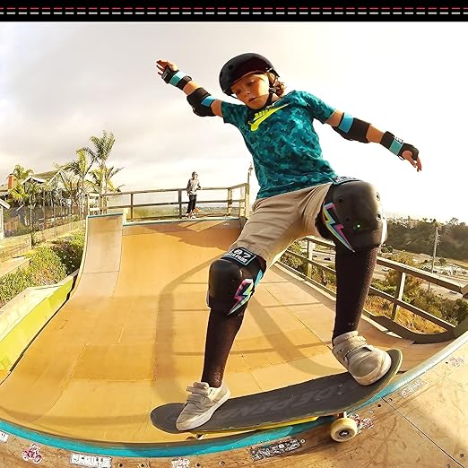 187 Killer Pads Six Pack Pad Set, Elbow Pads, Knee Pads, and Wrist Guards - Ideal for Skateboarding, Roller Skating, and Inline Skating-StrideForce Fitness