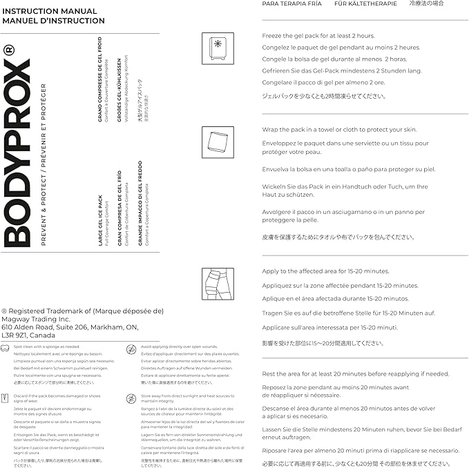 Flexible Large Gel Ice Pack for Shoulders, Arms, Back and Thighs. Hot & Cold Therapy Wrap-StrideForce Fitness