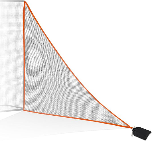 1/2PCS Golf Shank Net Attachment for Golf Hitting Nets with Sandbag, 7 * 7FT/7 * 10FT Golf Barrier Side Net,Golf Practice Hitting Net Barrier Net for Golf, Baseball, Hockey, Soccer (Black/Red-StrideForce Fitness