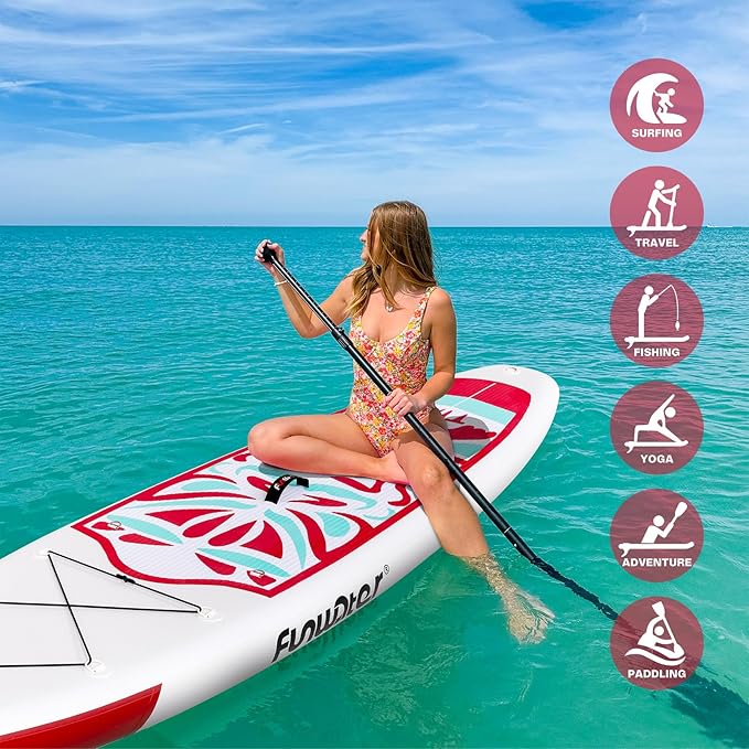 FunWater Inflatable Ultra-Light Stand Up Paddle Board for All Skill Levels with Premium SUP Paddleboard Accessories,Non-Slip Comfort Deck for Youth & Adults-StrideForce Fitness