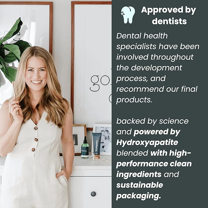 Nudge 10% Nano Hydroxyapatite Toothpaste, Remin+ with Vitamin E, Fluoride-Free, SLS Free, Helps Remineralize Enamel, Supports Dry Mouth Relief and Sensitive Teeth, Mint, 4 oz (Pack of 3)