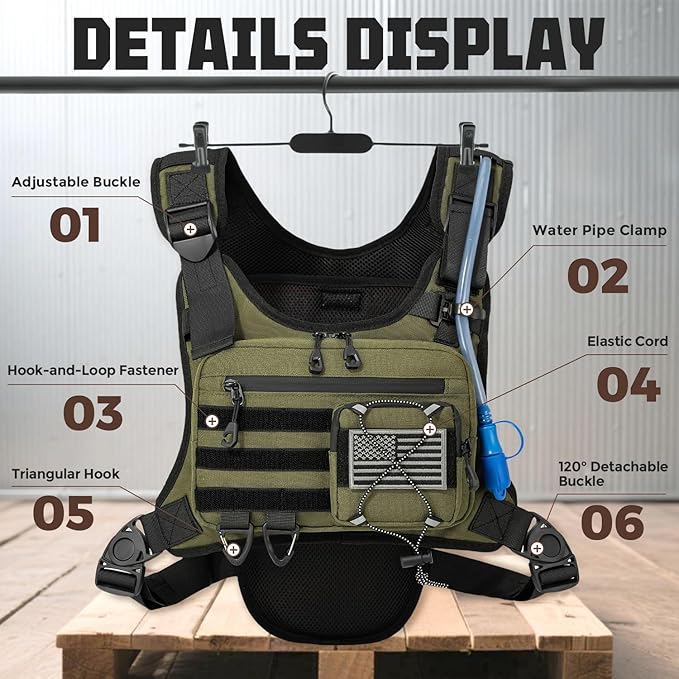 Hydration Vest with 2L Water Bladder for Men and Women,Lightweight Adjustable Hydration Backpack,Reflective Running Hydration Chest Bag for Hiking Climbing Cycling-StrideForce Fitness