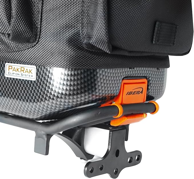 Ibera PakRak Touring Bicycle Seatpost/Disc/Non/Disc Rack and Quick Release Bag-StrideForce Fitness