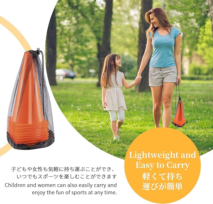 BiAnYC 12.5 Inch（32CM） Plastic Sport Training Traffic Cones Set of 10-StrideForce Fitness