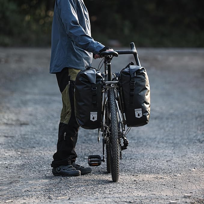 Rhinowalk Bike Bag Waterproof Bike Pannier Bag for Bicycle Cargo Rack Saddle Bag Shoulder Bag Laptop Pannier Rack Bicycle Bag Professional Cycling Accessories-StrideForce Fitness