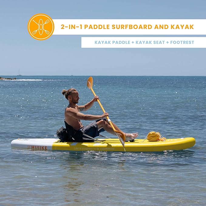 Inflatable Paddle Board for Adults with Accessories Included, Oar, Fins, Pump. Stand Up Paddleboard Great Stability and Resistance. 10’ x 33" x 5.9", Maximum Load 286 lb-StrideForce Fitness