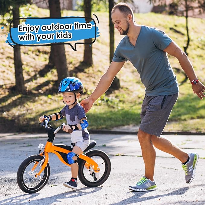 BOSONER Kids/Youth Knee Pad Elbow Pads Guards Protective Gear Set for Roller Skates Cycling BMX Bike Skateboard Inline Skatings Scooter Riding Sports-StrideForce Fitness